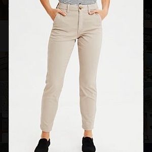 American Eagle High Waisted Khaki Pants